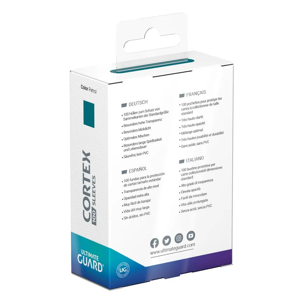 Ultimate Guard Cortex Sleeves Standard Size 66 x 91 mm (100 Sleeves) - Petrol